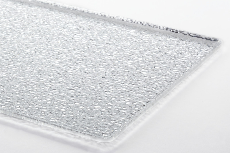 Plat de présentation rectangulaire transparent acrylique 40 cm Pap 2 Platex