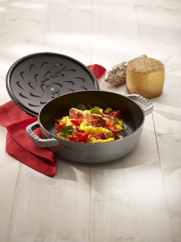 Sauteuse fonte d'acier Ø 24 cm 11,6 cm 2,4 L Chistera Staub