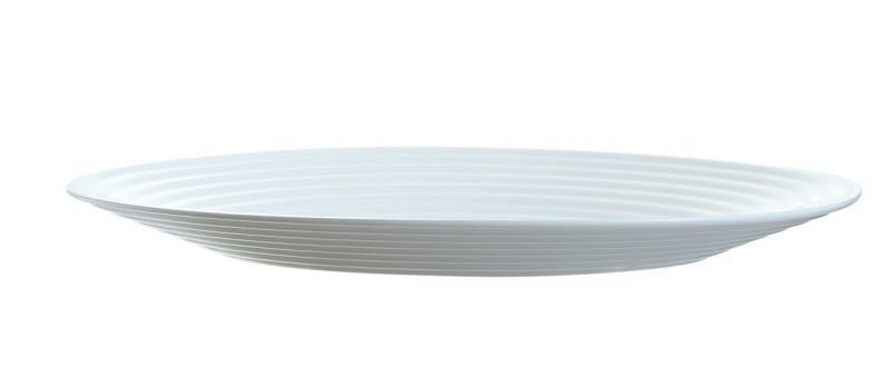 Assiette plate rond blanc verre opal Ø 23,5 cm Stairo Arcoroc