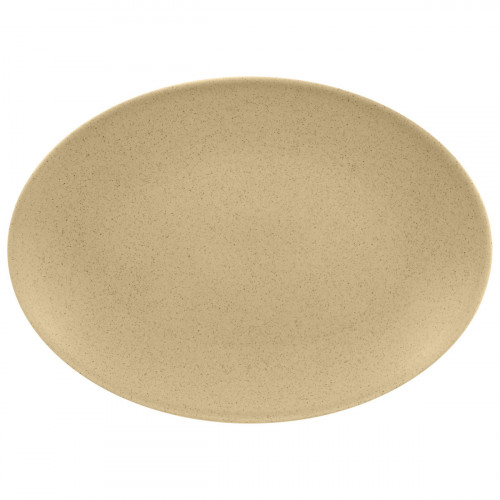 Plat ovale beige porcelaine vitrifiée 32 cm Genesis Rak