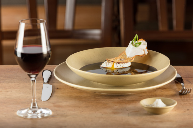 Plat ovale beige porcelaine vitrifiée 32 cm Genesis Rak