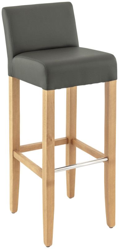 Tabouret de bar gris 100 mm x 36x100 cm Clinton