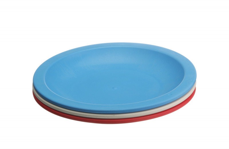 Assiette rond rouge fibre végétale Ø 13,4 cm Lilitouch Saint Romain