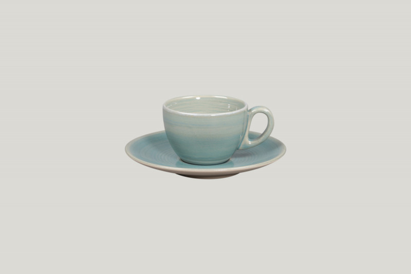 Sous tasse à café rond Saphire porcelaine vitrifiée Ø 15 cm Rakstone Spot Rak