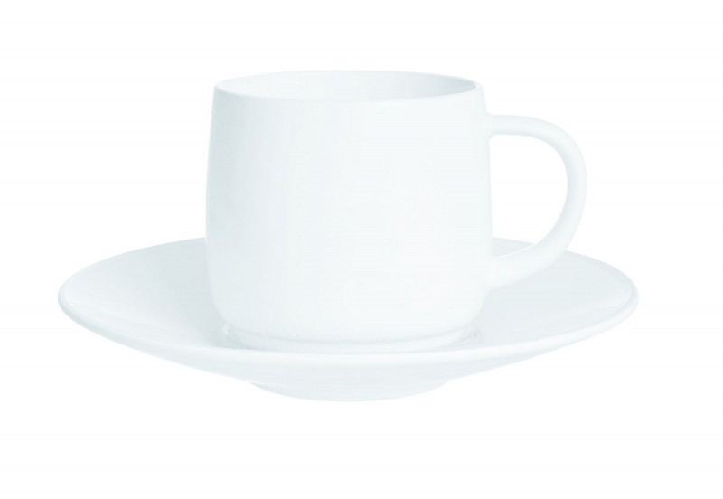 Sous tasse rond blanc verre Ø 12 cm Intensity Baril Arcoroc