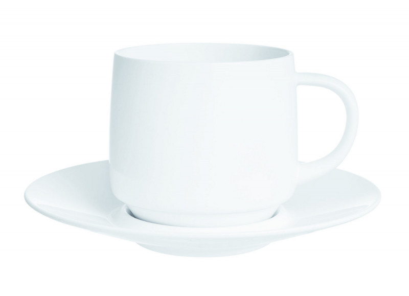 Sous tasse rond blanc verre Ø 15,4 cm Intensity Baril Arcoroc