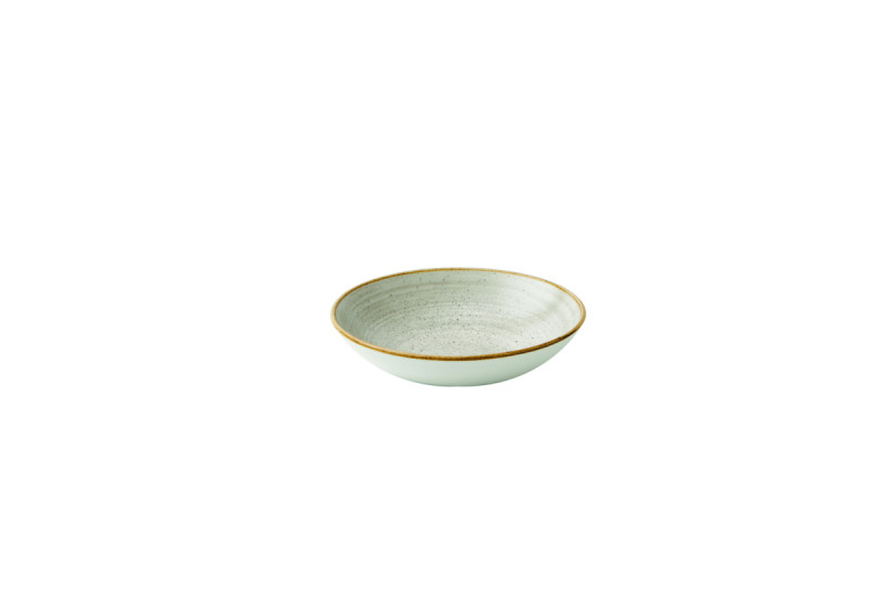 Assiette creuse rond raw grey porcelaine vitrifiée Ø 18,2 cm Stonecast Raw Churchill