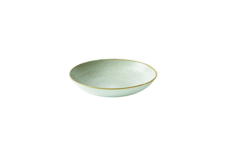 Assiette creuse rond raw grey porcelaine vitrifiée Ø 24,8 cm Stonecast Raw Churchill