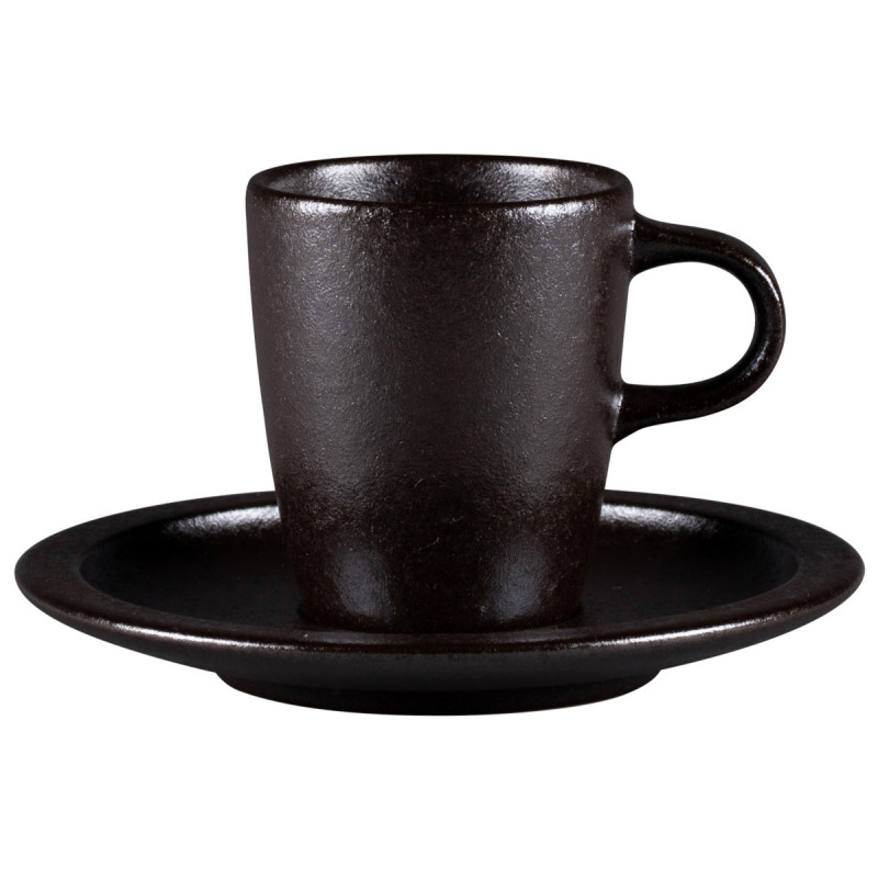 Sous tasse à café rond Forge porcelaine 0,19 cl Ø 13 cm Rakstone Ease Rak