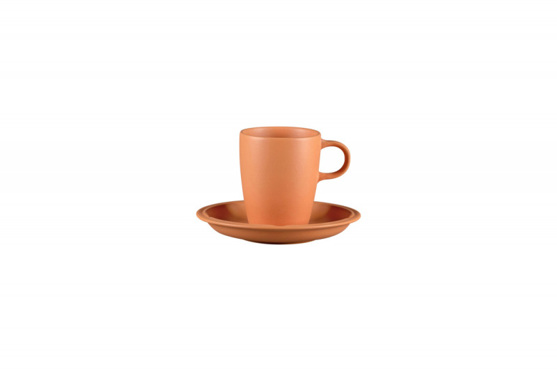 Tasse à thé rond Tero Décor Prima porcelaine 23 cl Ø 7,3 cm Earth Rak