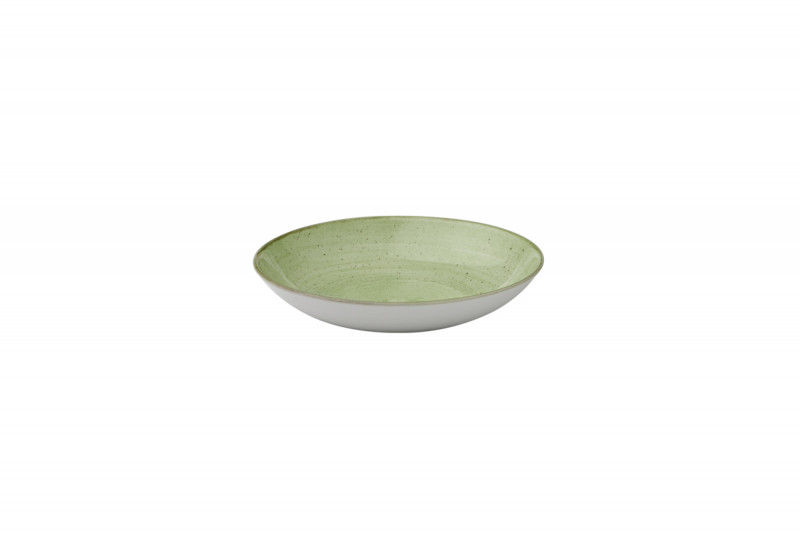 Assiette creuse rond Sage Green porcelaine Ø 24,8 cm Stonecast Churchill