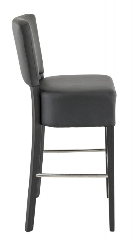 Tabouret de bar d'intérieur noir 105x45x55 cm Floriane 2