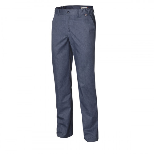 Pantalon de cuisine homme denim bleu 60 Pebeo Molinel