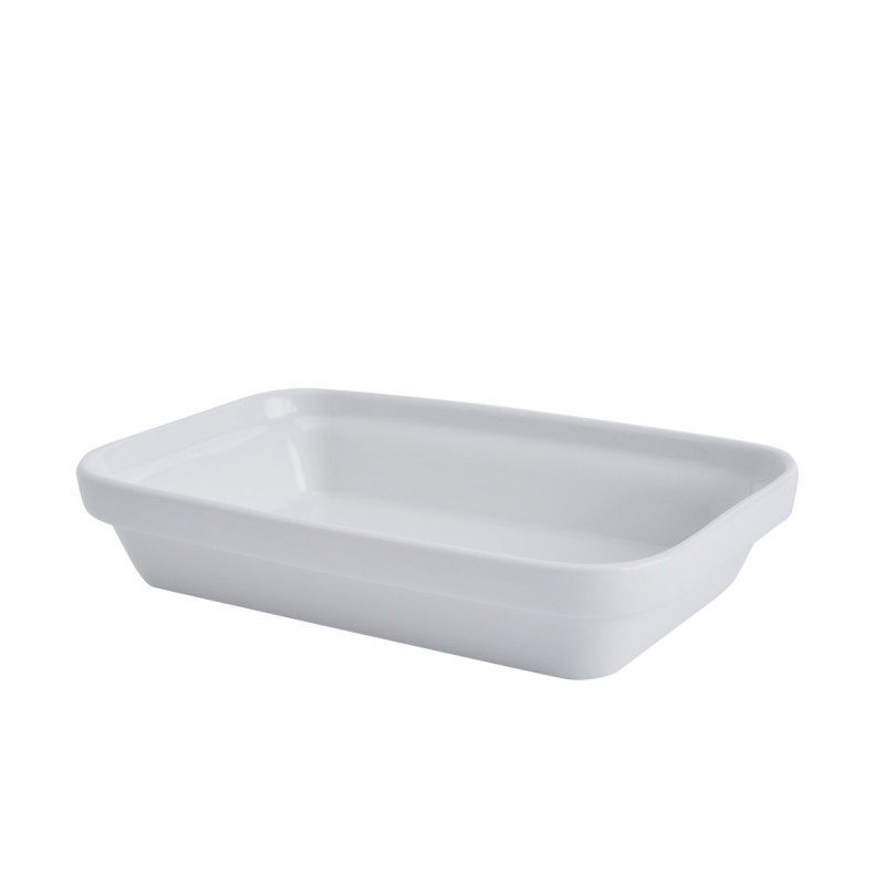 Plat régithermie rectangulaire blanc porcelaine 19,1 cm Vitalia Essentials Collection