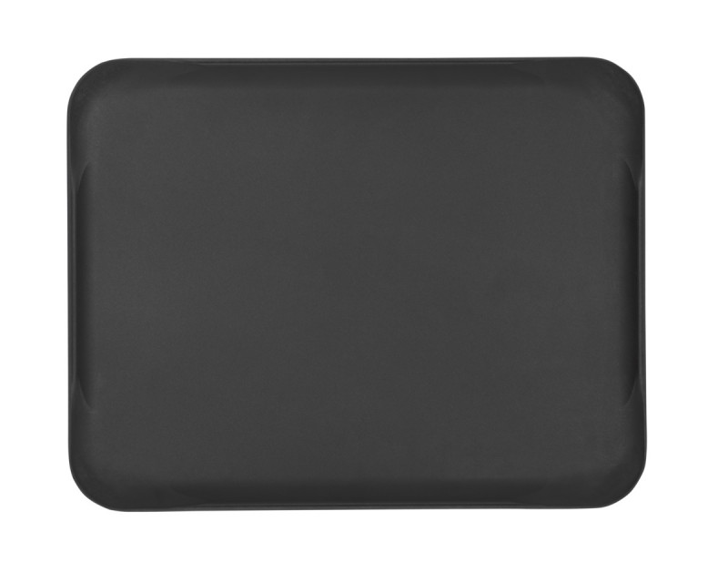 Plateau polyester noir 46x36 cm Poly Str Profil Mat 2 Platex