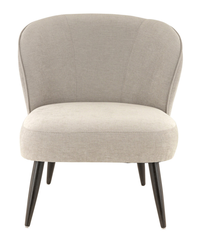 Fauteuil beige 78x70x72 cm Clothilde