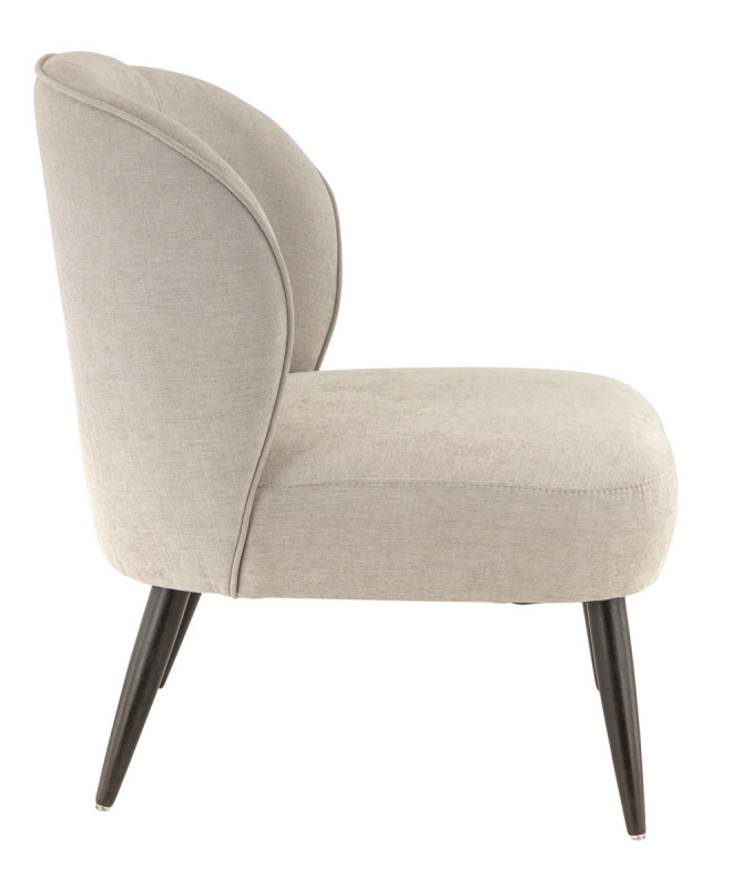 Fauteuil beige 78x70x72 cm Clothilde