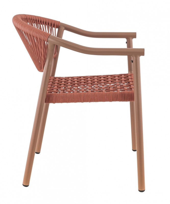 Fauteuil terracotta 76x57x61 cm Denia