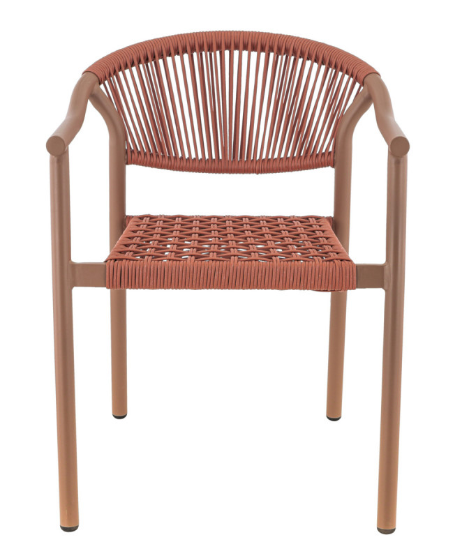 Fauteuil terracotta 76x57x61 cm Denia