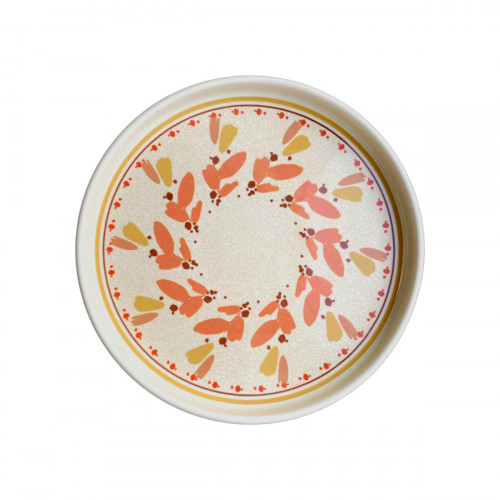 Assiette avec cloche rond Salvia porcelaine vitrifiée Ø 26,7 cm Rihla Rak