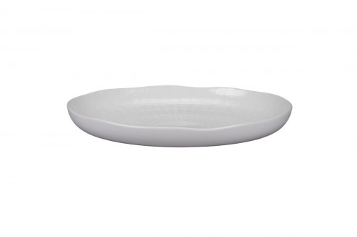 Plat organique Nuance porcelaine vitrifiée Ø 24 cm Between Rak